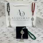 Aqeeq Arabic Drop-Shape Misbaha