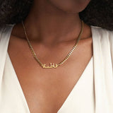 Arabic Name Thick Chain Necklace