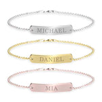 Classic Name Bar Bracelet