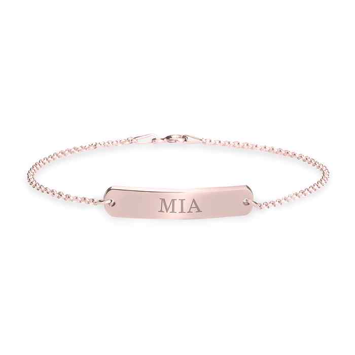 Classic Name Bar Bracelet