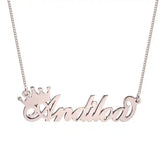 Crown Name Necklace