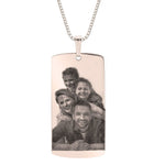 Personalized photo pendant necklace