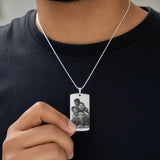Dog Tag Picture Necklace