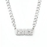 THICK CHAIN NAME Necklace