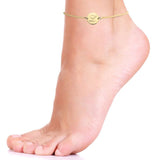 Engraved Initial Anklet
