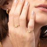 Engraved Heart Signet Ring