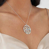 Family Tree Necklace With Birthstones and Names