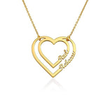 Heart Necklace with Two Names