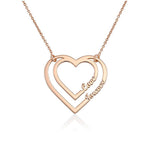 Heart Necklace with Two Names