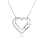 Heart Necklace with Two Names