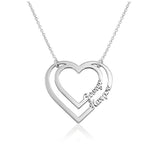Heart Necklace with Two Names