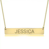 bar pendant engraved name