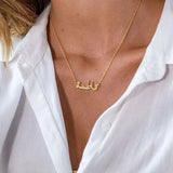 Arabic Name Necklace front view