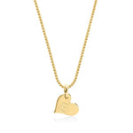 Heart Initial Necklace