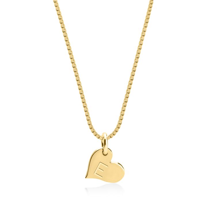 Heart Initial Necklace
