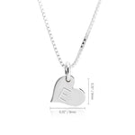 Heart Initial Necklace