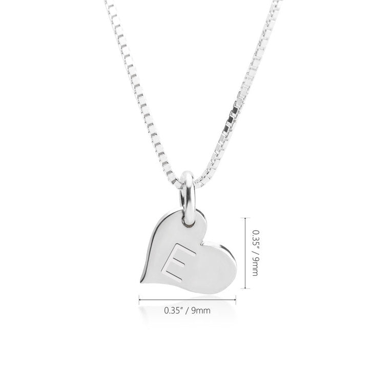 Heart Initial Necklace