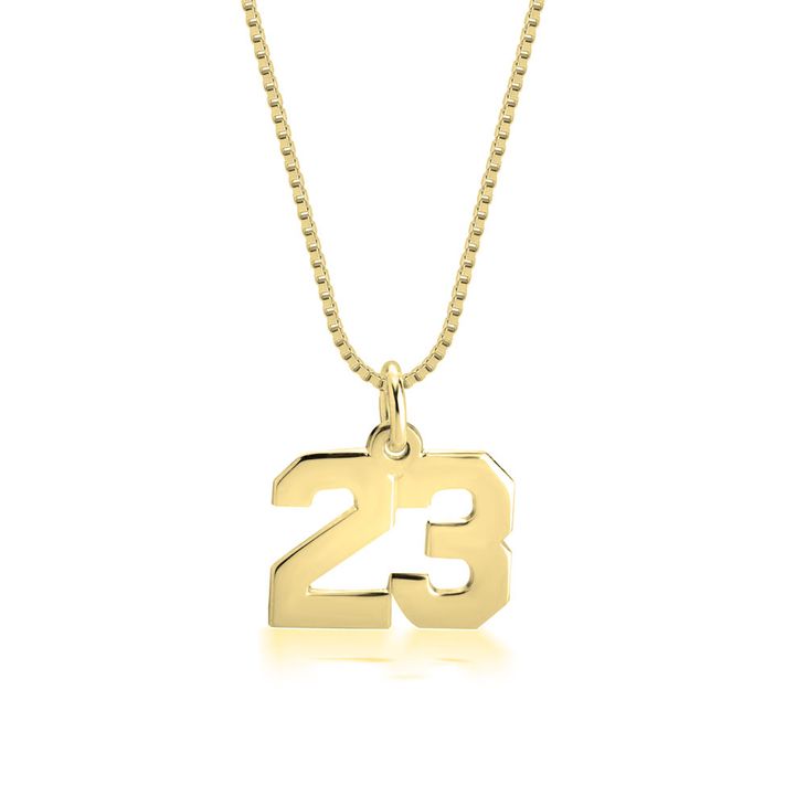 Personalized number pendant
