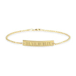 Personalized Roman Number Bracelet