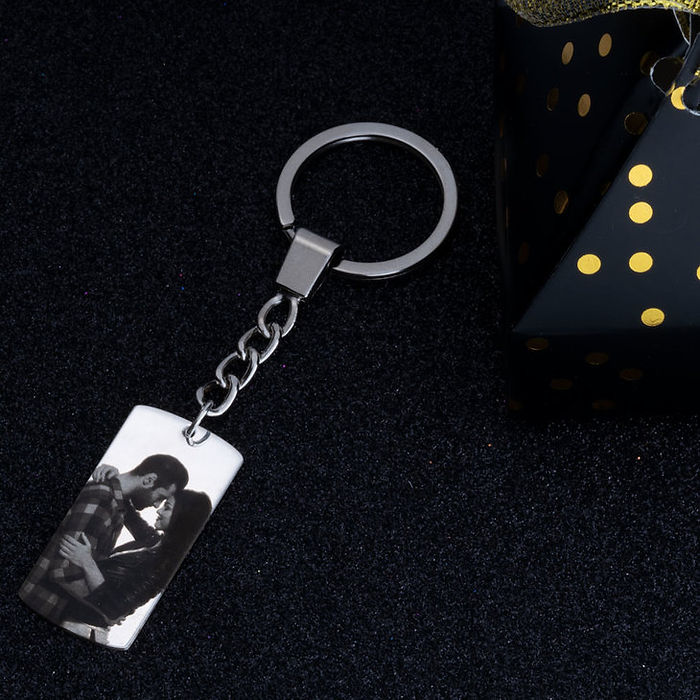 Dog Tag Picture Key-chain