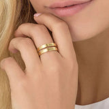 Personalized Two Name Engraved Ring