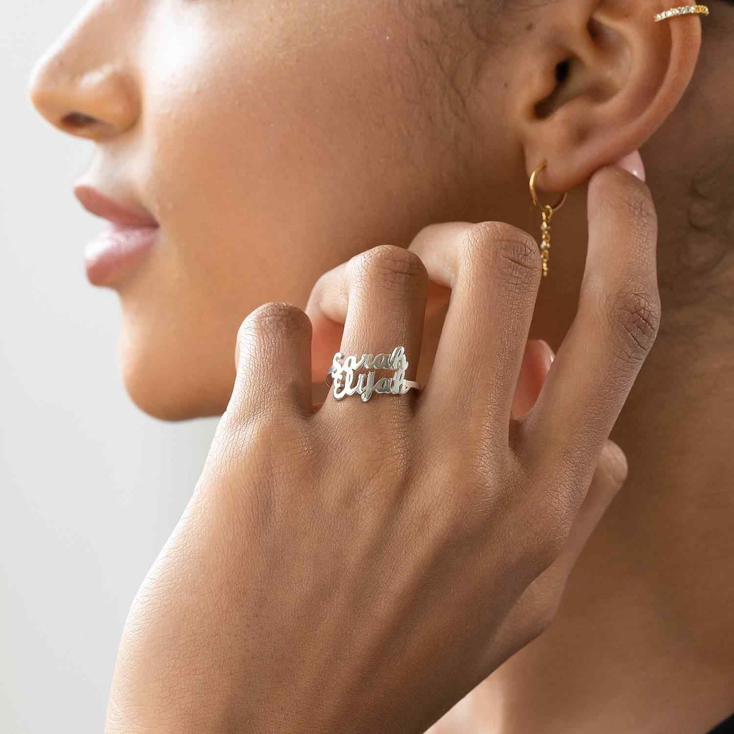 Personalized couple Names Ring