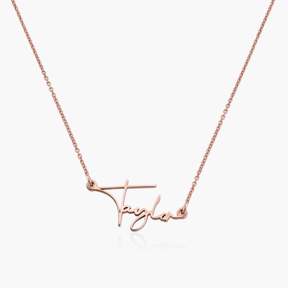 Rose gold Signature Style Name Necklace