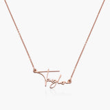 Rose gold Signature Style Name Necklace