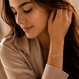 Two Name Bracelet With Heart