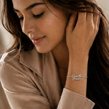 Two Name Bracelet With Heart