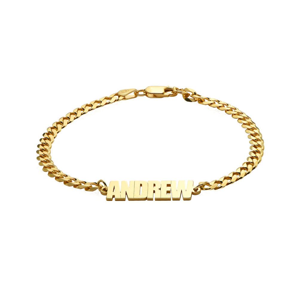 Thick Chain Name Bracelet