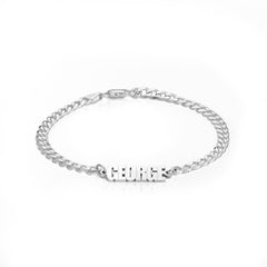 Thick Chain Name Bracelet
